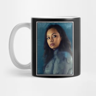 Bobbie Painted Portrait for Screaming Firehawks Mug